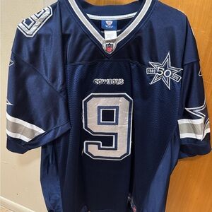 Reebok Dallas Cowboys Navy and White #9 Jersey